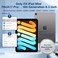 Cousper for iPad mini 7 Keyboard Case A17 Pro 2024iPad Mini 6 Generation Case with Keyboard 2021 83 Inch Pencil Holder 7 Color Backlit Detachable Keyboard Cover for iPad mini 7th6th GenBlack