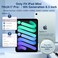 Cousper for iPad Mini 7 Keyboard Case A17 Pro 2024iPad Mini 6 Generation Case with Keyboard 2021 83 Inch Pencil Holder 7 Color Backlit Detachable Keyboard Cover for iPad Mini 7th6th GenNavy Blue