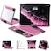 Tiaota Transparent Case with Keyboard for iPad 11th Gen 11 InchA16 2025 2022 iPad 10th Gen 109 Inch7Color BacklitWireless Keyboard 360Rotatingwith trackpadPencil Holderwith Shortcutspink