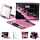 Tiaota Transparent Case with Keyboard for iPad 11th Gen 11 InchA16 2025 2022 iPad 10th Gen 109 Inch7Color BacklitWireless Keyboard 360Rotatingwith trackpadPencil Holderwith Shortcutspink