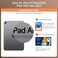 Tiaota Transparent Case with Keyboard for iPad 11th Gen 11 InchA16 2025 2022 iPad 10th Gen 109 Inch7Color BacklitWireless Keyboard 360Rotatingwith trackpadPencil Holderwith ShortcutsWhite