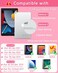 EAMPANG Case with Keyboard Mouse for iPad 9th 8th 7th Generation 102 inch7 Rainbow Backlit Detachable Wireless Keypad Rotatable Magnetic Cover with Pencil Holder for iPad Air 3rd GenPro 105 Pink