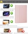 SAMTUNK Case Keyboard for Samsung Galaxy Tab S10 Lite S10 FE S9 FE S9 S8 10911 inch Cover 7 Color Rainbow Change Backlit Detachable Magnetic Keyboard with S Pen Holder with Mouse Pink