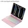 HENGHUI 360 Rotatable Touch Keyboard for iPad Pro 11 inch M5M4 20252024 Backlight Trackpad Foldable Integrated Keyboard Case CoverRosegold