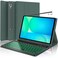 SUYOOULIN Keyboard Case for Samsung Galaxy Tab S10 FE Plus 131 Smart S10fe Keyboard Case with SPen Holder Green