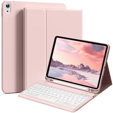 BFGTSJF Keyboard Case for iPad A16 11th Generation 11 Inch 2025 iPad 10th Gen 109 Inch 2022 Slim Thin Light Wireless Detachable Proof Folio Keyboard Cover with Pencil Holder Pink