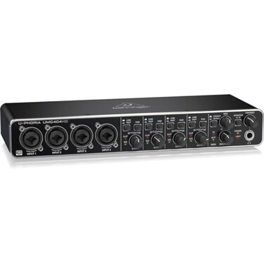 Behringer UPHORIA UMC404HD Audiophile 4x4 24Bit192 kHz USB AudioMIDI Interface with Midas Mic Preamplifiers