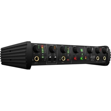 IK Multimedia AXE IO premium 2in 5out 24bit 192 kHz USB audio interface for MacPC with advanced guitar tone shaping HiZ reamp out and massive AmpliTube and TONEX software bundle
