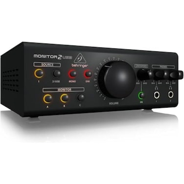 Behringer MONITOR2USB HighEnd Speaker and Headphone Monitoring Controller with VCA Control and USB Audio Interface