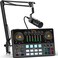 MAONO Podcast Equipment Bundle 10 Channel Audio Interface and XLR Dynamic Microphone MaonoCaster with Propreamp 48V Bluetooth for Podcast Streaming TikTok Youtube PC Smartphone AME2C Pro