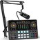 MAONO Podcast Equipment Bundle 10 Channel Audio Interface and XLR Dynamic Microphone MaonoCaster with Propreamp 48V Bluetooth for Podcast Streaming TikTok Youtube PC Smartphone AME2C Pro