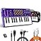 Synido 25 Key USB MIDI Keyboard Controller with Drum Pads Professional Mini Midi Keyboard with OLED Screen Beat Maker Machine for Music Production Purple TempoKEY K25