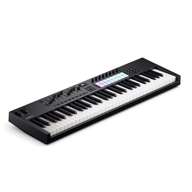 Novation Launchkey 61 MK4 61 key SemiWeighted USB MIDI Keyboard Controller with DAW Integration Chord Scale Modes 8 Drum Pads Arpeggiator Includes Software Bundle for Music Production