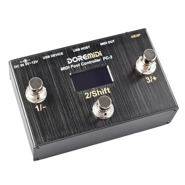 DOREMiDi MIDI Foot Controller FC3 MIDI Controller Designed That Can Be Used for Foot Control