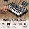 DaierTek Midi Keyboard Controller 25 Key Portable Mini Bluetooth USB Midi Piano with 8 Backlit Drum Pad 8 Knobs and Music Production Software for Computer Recording Music Production