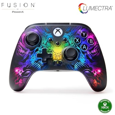 PowerA FUSION Pro Wireless Controller for Xbox Series XS with Lumectra RGB lighting hidden design adjustable height thumbsticks Hall Effect modules pro gaming controller low latency wireless mappable