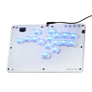 ONEED Haute42 Leverless Controller Arcade Stick R16 Leverless Controller with RimsLeverless Arcade Stick for PCPS4Switch GameCrystal LowProfile Switch FightPad Support Hot Swap SOCD