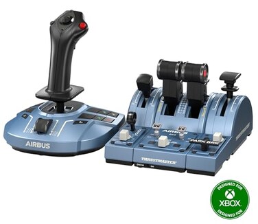 Thrustmaster TCA Captain Pack X Airbus Edition Ergonomic Sidestick and Throttle Quadrant Replica Flight Stick and Throttle Compatible with PC Xbox Series XS