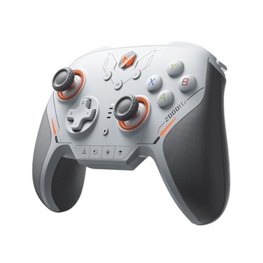 BIGBIG WON BLITZ 2 Pro PC Video Game Controller TMR Electromagnetic Joystick2000Hz Wireless Polling Rate1000Hz Gyroscope16 Mechanical ButtonsPCMobile APP Gamepads for FPS GamesGray