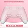 Mytrix Wireless Controller for Windows PC iOS Android Steam Deck Bluetooth Controller with Programmable Buttons Turbo Vibration Pink