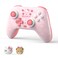 Kuitmor Hello Kitty Switch Pro Controller Cute Hall Effect Wireless Gamepad No Drift for Switch 2SwitchOLEDLite PCSteam Android iOS Bluetooth Wired Turbo Back Buttons6Aixs Gyro Wakeup RGB Pink Without