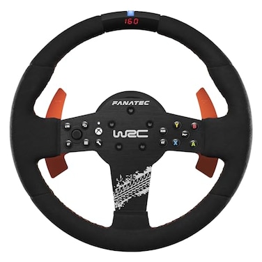 FANATEC CSL Elite Officially Licensed WRC Rally Sim Racing Steering Wheel Alcantara Grip RevStripe LED Display Removable Paddles PlugandPlay for PC Xbox Series XS Xbox One