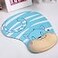 Onwon Cartoon Wrist Protected Personalized Computer Decoration Gel Wrist Rest Mouse Pad Ergonomic Design Memory Foam Mouse Pad Gel Mouse PadWrist RestBlue Cat Style