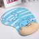 Onwon Cartoon Wrist Protected Personalized Computer Decoration Gel Wrist Rest Mouse Pad Ergonomic Design Memory Foam Mouse Pad Gel Mouse PadWrist RestBlue Cat Style