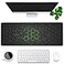 KOAIWPAE Desk Pad Green Honeycomb Science Technology Extended Gaming Mouse Pad Large 315x118 Big Mouse Pad with NonSlip Base and Stitched Edge Long Computer Keyboard Mouse Mat for Home Office Work