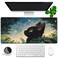 KOAIWPAE Desk Pad Anime Cute Black Cat Extended Gaming Mouse Pad Large 354x157 Big Mouse Pad with NonSlip Base and Stitched Edge Long Computer Keyboard Mouse Mat for Home Office Work