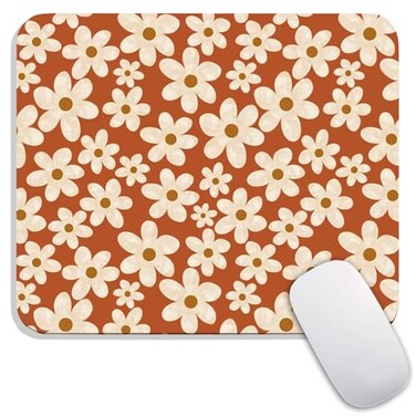 Armanza Square Mouse Pad Cute Flowers Personalized PremiumTextured Custom Mouse Mat Design Washable Mousepad Cloth NonSlip Rubber Base Computer Mouse Pads for Wireless Mouse