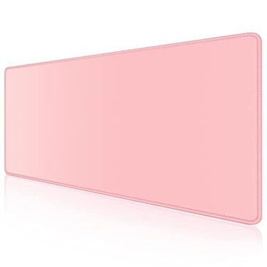 Dapesuom Large Mouse Pad Extended Gaming Mouse Mat with Stitched Edges Full Size Desk Mats with NonSlip Base Computer Big Desktop Keyboard Pad for Gamer Laptop Office 236 x 118 in Pink