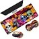 Gorzzt Extended Gaming Mouse Pad Desk Pad Keyboard Pad Mouse Wrist Rest and Coaster AntiSlip Rubber Base Mouse Pad Suitable for Gaming and Office Candy Skull