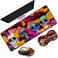 Gorzzt Extended Gaming Mouse Pad Desk Pad Keyboard Pad Mouse Wrist Rest and Coaster AntiSlip Rubber Base Mouse Pad Suitable for Gaming and Office Candy Skull