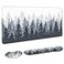 Auhoahsil Large Mouse Pad with Wrist Rests for Keyboard Mouse Thick Soft Ergonomic Memory Foam Wrist Supports Big Long Desk Mat 355 x 157 in for Office Gaming Computer Misty Forest