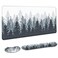 Auhoahsil Large Mouse Pad with Wrist Rests for Keyboard Mouse Thick Soft Ergonomic Memory Foam Wrist Supports Big Long Desk Mat 355 x 157 in for Office Gaming Computer Misty Forest