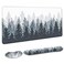 Auhoahsil Large Mouse Pad with Wrist Rests for Keyboard Mouse Thick Soft Ergonomic Memory Foam Wrist Supports Big Long Desk Mat 355 x 157 in for Office Gaming Computer Misty Forest
