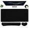 Yunoble Large Mouse Pad and Keyboard Wrist Rest Desk Pad for Keyboard and Mouse 4in1 Large Gaming Mouse Pad with Wrist Support Desk Mat for Home Office Study GameBlack