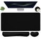 Yunoble Large Mouse Pad and Keyboard Wrist Rest Desk Pad for Keyboard and Mouse 4in1 Large Gaming Mouse Pad with Wrist Support Desk Mat for Home Office Study GameBlack