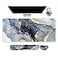 ARTSO Large Gaming Mouse Pad Keyboard Wrist Rest Pad Wrist Support Mousepad Set Stitched Edge Extended NonSlip Base Memory FoamMultifunctional Desk Mat 4pcs for Office Home Gilt Marble