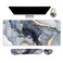 ARTSO Large Gaming Mouse Pad Keyboard Wrist Rest Pad Wrist Support Mousepad Set Stitched Edge Extended NonSlip Base Memory FoamMultifunctional Desk Mat 4pcs for Office Home Gilt Marble