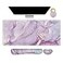 ARTSO Large Gaming Mouse Pad Keyboard Wrist Rest Pad Wrist Support Mousepad Set Stitched Edge Extended NonSlip Base Memory FoamMultifunctional Desk Mat for Office Home Purple Blue Marble