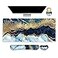 ARTSO Large Gaming Mouse Pad Keyboard Wrist Rest Pad Wrist Support Mousepad Set Stitched Edge Extended NonSlip Base Memory FoamMultifunctional Desk Mat 4pcs for Office Home Blue Marble