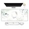 ARTSO Gaming Mouse Pad Wrist Support Set XXL Large Desk Mat Mousepad Keyboard Wrist Support Mouse Wrist RestCoaster 4in1 Ergonomic Memory Foam Stitched Edge for Home Office Pretty Leaves