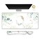 ARTSO Gaming Mouse Pad Wrist Support Set XXL Large Desk Mat Mousepad Keyboard Wrist Support Mouse Wrist RestCoaster 4in1 Ergonomic Memory Foam Stitched Edge for Home Office Pretty Leaves