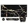 Anyshock Mousepad with Wrist Rest Desk Pad for Keyboard and Mouse Black Mouse Pad Ergonomic Mouse Pad Set Keyboard Wrist Rest with Coaster Desk Mat Set for Office Black Gold Marble
