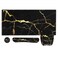 Anyshock Mousepad with Wrist Rest Desk Pad for Keyboard and Mouse Black Mouse Pad Ergonomic Mouse Pad Set Keyboard Wrist Rest with Coaster Desk Mat Set for Office Black Gold Marble