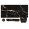 Anyshock Mousepad with Wrist Rest Desk Pad for Keyboard and Mouse Black Mouse Pad Ergonomic Mouse Pad Set Keyboard Wrist Rest with Coaster Desk Mat Set for Office Black Gold Marble