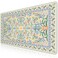 iCasso Desk Matt for Desktop Desk Pad Mat Green Floral Computer Mat for Keyboard and Mouse XXL Large Mouse Pad AntiSlip Big Mousepad with Stitched Edges Green