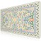 iCasso Desk Matt for Desktop Desk Pad Mat Green Floral Computer Mat for Keyboard and Mouse XXL Large Mouse Pad AntiSlip Big Mousepad with Stitched Edges Green